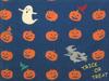Todaya Shoten Nashien-zome Tenugui (Halloween Hand Towel) 190