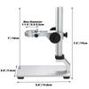 Ninyoon Universal Microscope Stand Stable Professional Aluminum Alloy Scope Base Holder Support Bracket Max Diameter for USB Digital Wireless WiFi