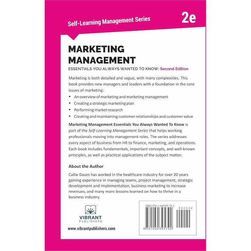Marketing Management Essentials You Always Wanted To Know (Second Edition) (SelfLearning Management Series)