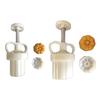 Mooncakes Molds Pumpkin Shape Stamps Hand Press Mungs Bean Cake Molds DIY Bakewares Plastic Material for DIY Bakings