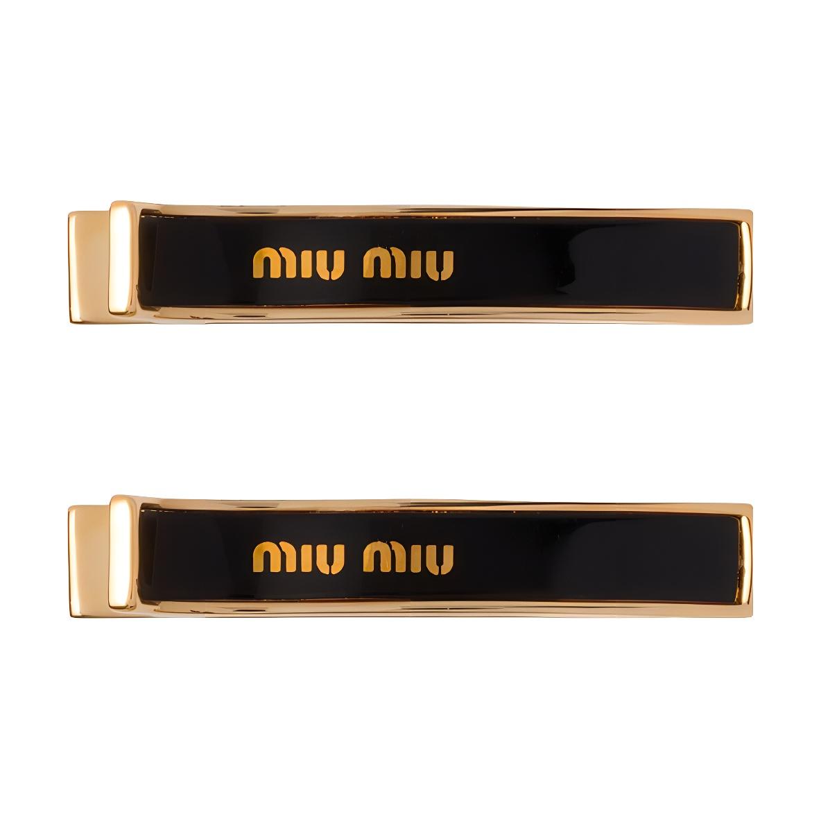 

Miu Miu Simple Casual Fashion Versatile Metal Hair Clip Women accessories 5JF1362F6TF0002 Basic Packaging-Box Not Included,F,Black