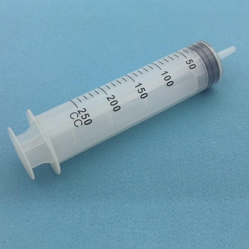High-Capacity Flushing Syringe with Coarse Needle for Glue or Enema