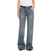 Women's Jinyujie 100% Cotton Straight-Leg Jeans