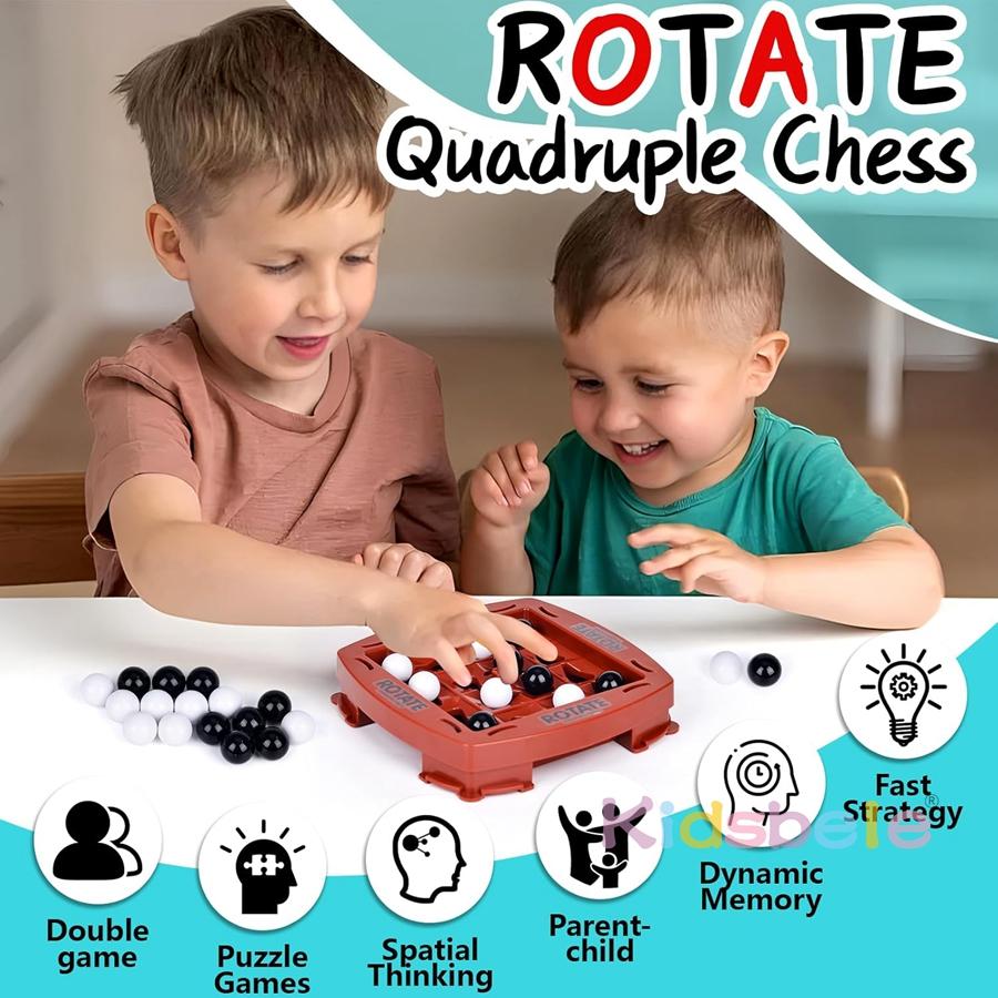 Track Logic Chess Fun Game Table Top Orbital Logic Chess Game Family-Child Intelligence Game 2 Player Strategy Board Games