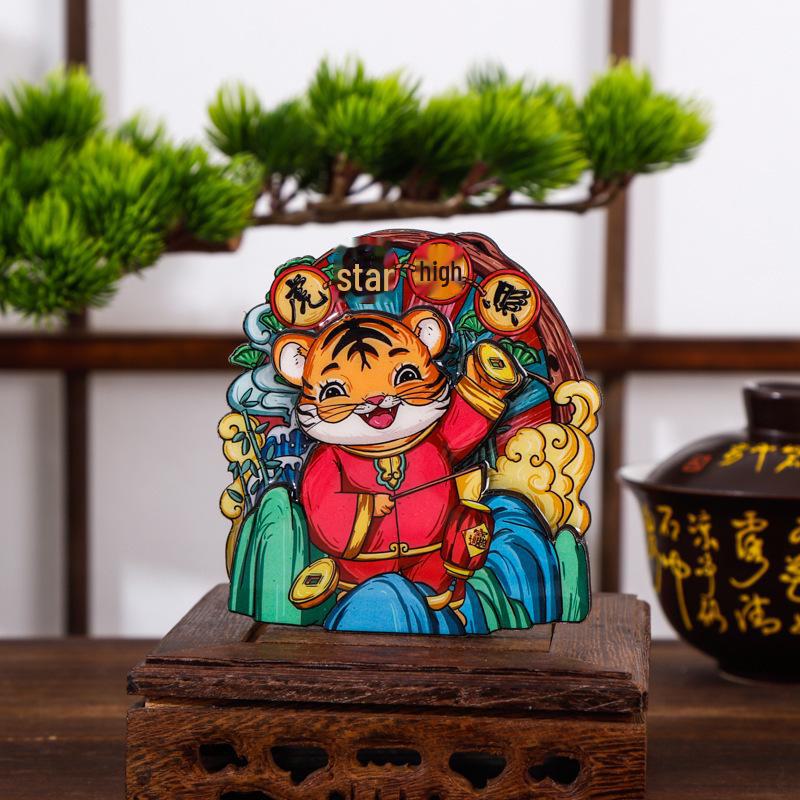 Wooden Zodiac Snake Year City Fridge Magnet Souvenir