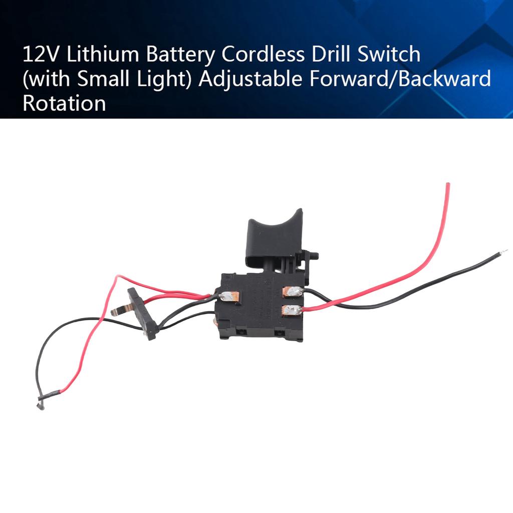 Cordless Drill Speed Control Trigger Switch 7.2 V - 24 V Li Battery Cordless Drill Speed Control Trigger Switch With Small Light