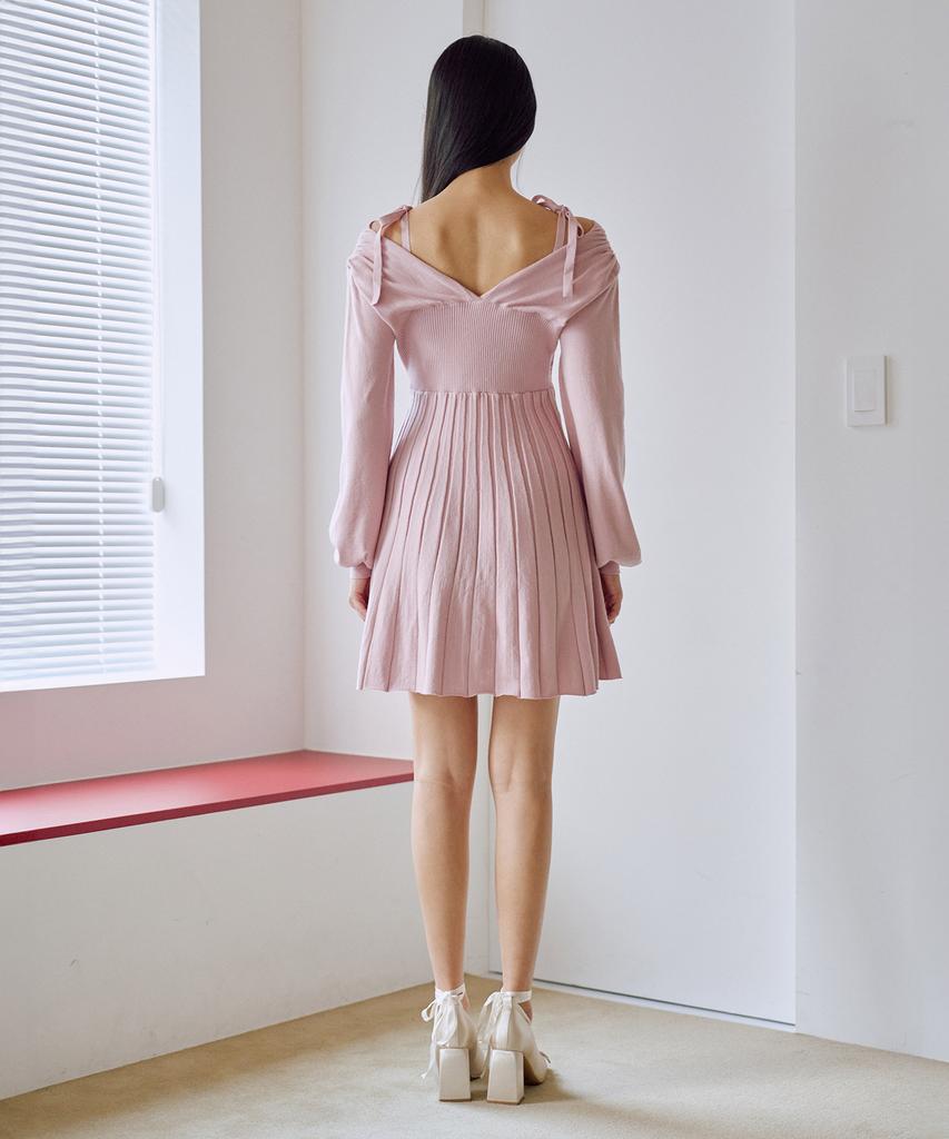 Zero Planet Bambi Flare Knit Dress [Pink]