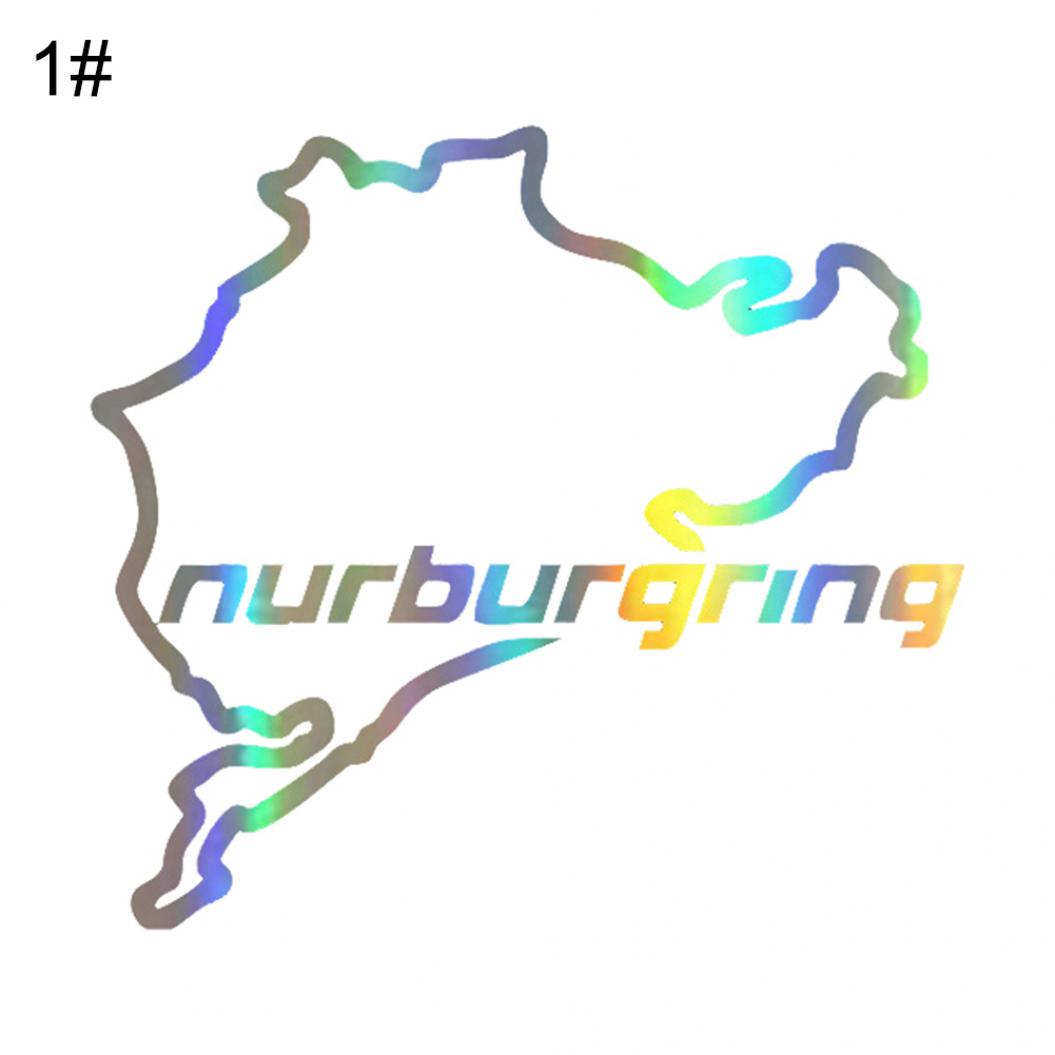 

Стайлинг автомобиля против царапин, гоночный Нюрбургринг, виниловая водонепроницаемая лазерная наклейка, наклейка