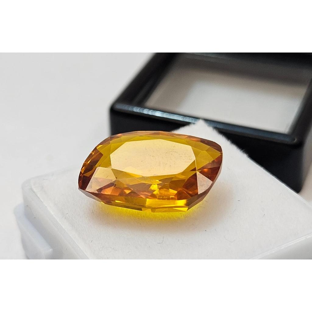 12+ Ct Natural Painite Yellow & Orange Fancy Cut Stunning Loose Gemstone