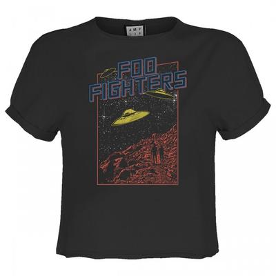 Womens/Ladies Flying Saucers Foo Fighters Crop Top