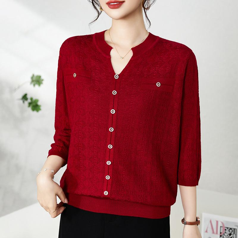 QingHe Cashmere Damski sweter z 30% kaszmiru - Miękki i ciepły pulower z mieszanki wełny