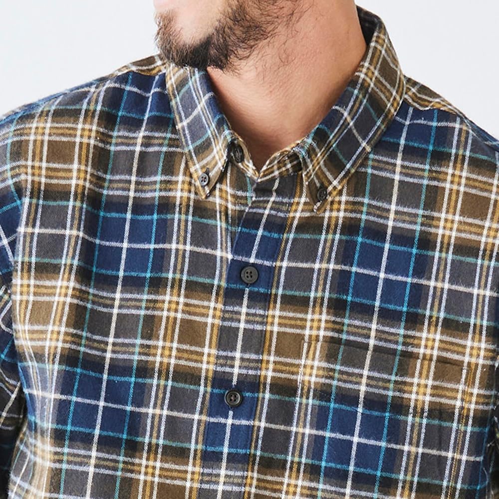 L.L.Bean Men's Scotch Plaid Flannel Shirt, Japan Fit