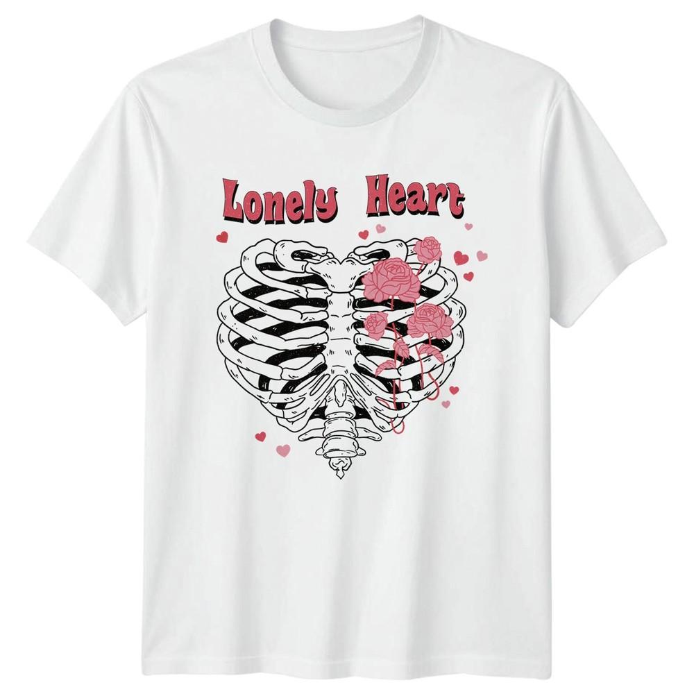 Lonely Heart Roses Floral Unisexs TShirt Unisexs Tee Graphic Top S