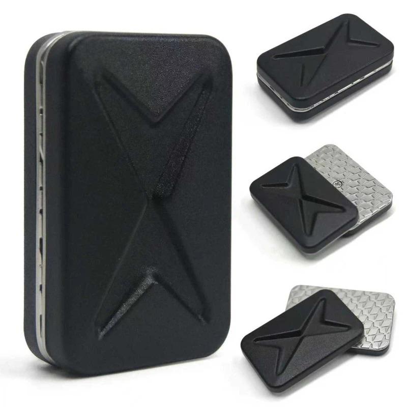 Metal infinite position Magnetic Push Card Plate Coin Fidget Mechanical Slider EDC Sensory Stress Relief Pocket Toy Anti Anxiety