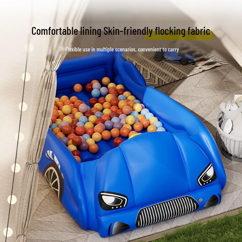 Pursuefree Inflatable Racing Car Mattress for Kids - Indoor & Outdoor Use