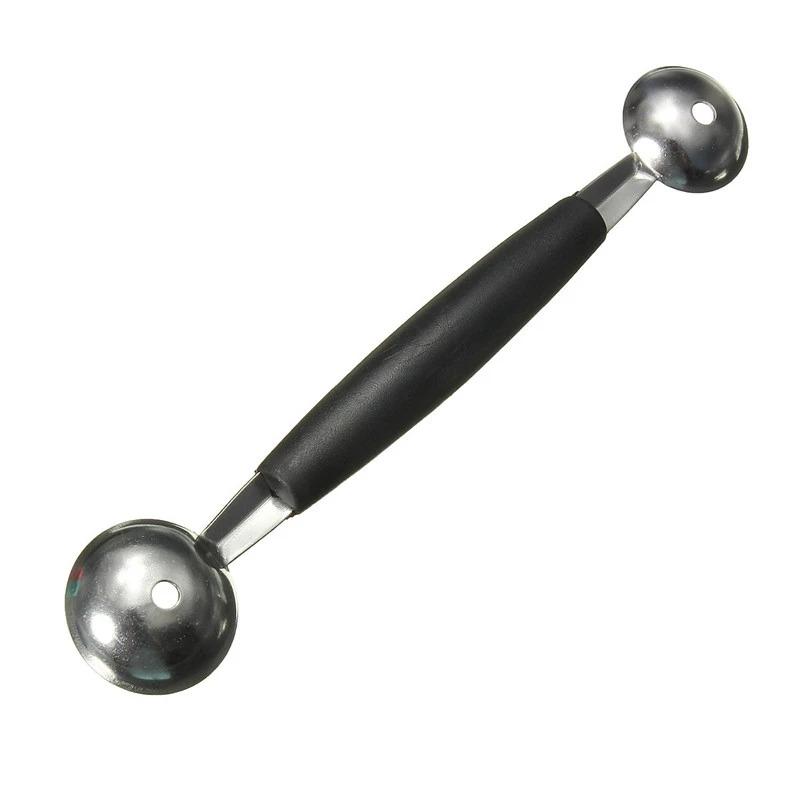 Stainless Steel Double Ended Headed Fruit Icecream Ball Spoon Diameter Melon Baller Fruit Vegetable Tools Kichen Accessories