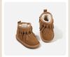 Baby Walker Girls' Snow Boots: Velvet-Lined, Non-Slip Winter Shoes
