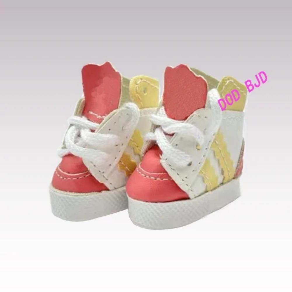 Labubu  Shoes (4*1.8cm) Doll Sneakers ,for 17cm Macaron Plush and 15cm EXO Cotton Doll and 1/6 BJD Doll Clothes Shoe Accessoires