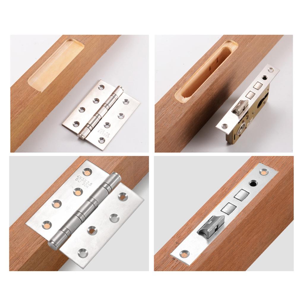 Door Hinge Jig Lock Guide Plate Slotting Hinge Hole Drilling Guide Slot Tool