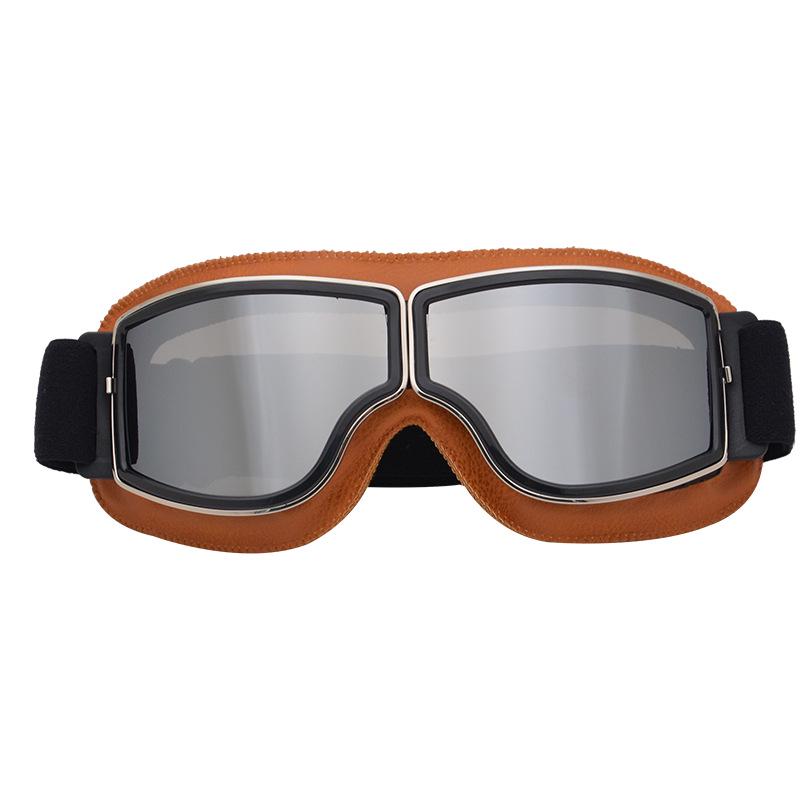 Retro Motorcycle Riding Goggles - Windproof & Dustproof for Off-road & Electric Vehicles