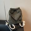 Backpack Women Small Wings Hoodies Fashi Simple Backpack String Girls Bag