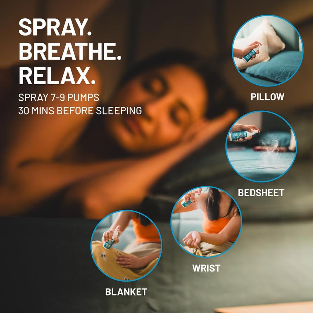 Hoop Sleep Mist Lavender Pillow Spray 100 Ml for Better Deep Quality Sleep Aromatherapy Relaxation