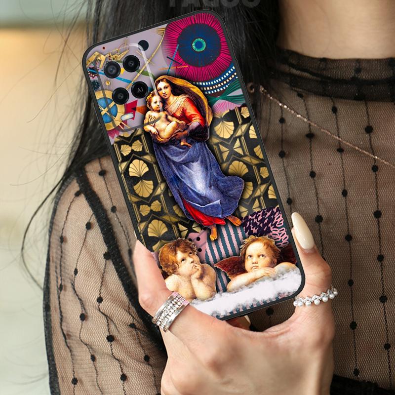 Renaissance Kunst Malerei Hülle Für Oppo A80 A60 A40 A17 A57 A77 A74 A54 A94 A78 A98 A18 A38 A58 A96 A76 A16 A15 A5 Pro