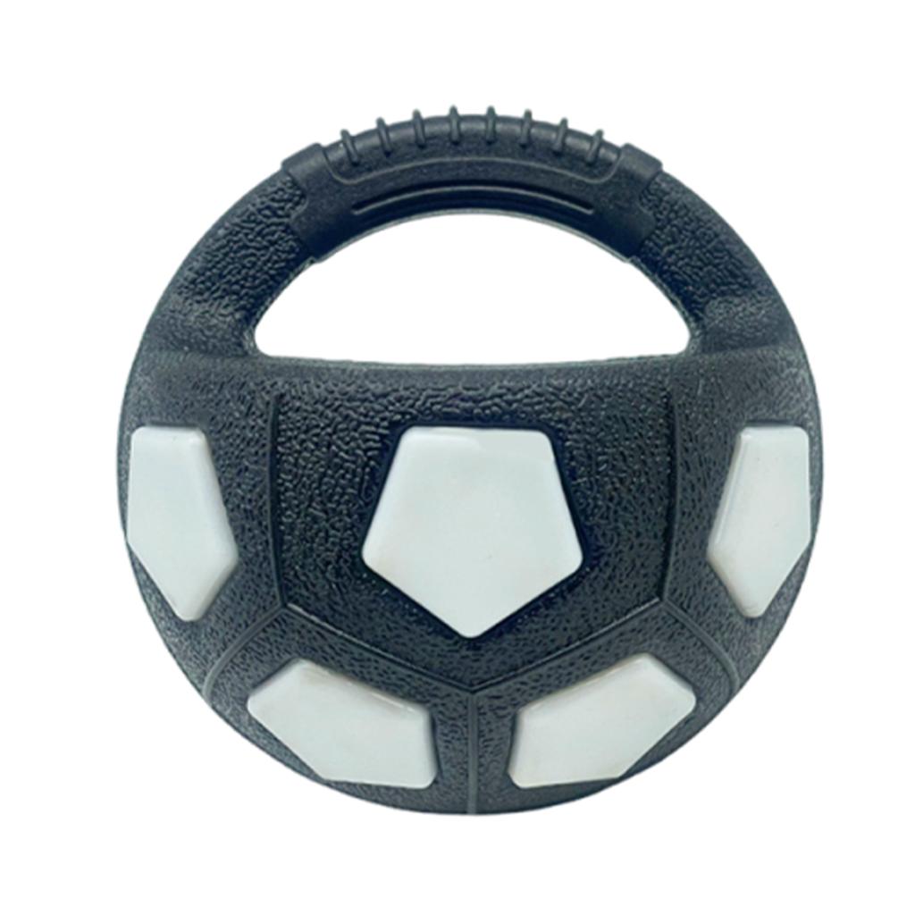 Football Shape Dog Toy with Handle Squeaky Dog Toy Ball Chew Toy for Puppies Indoor Outdoor