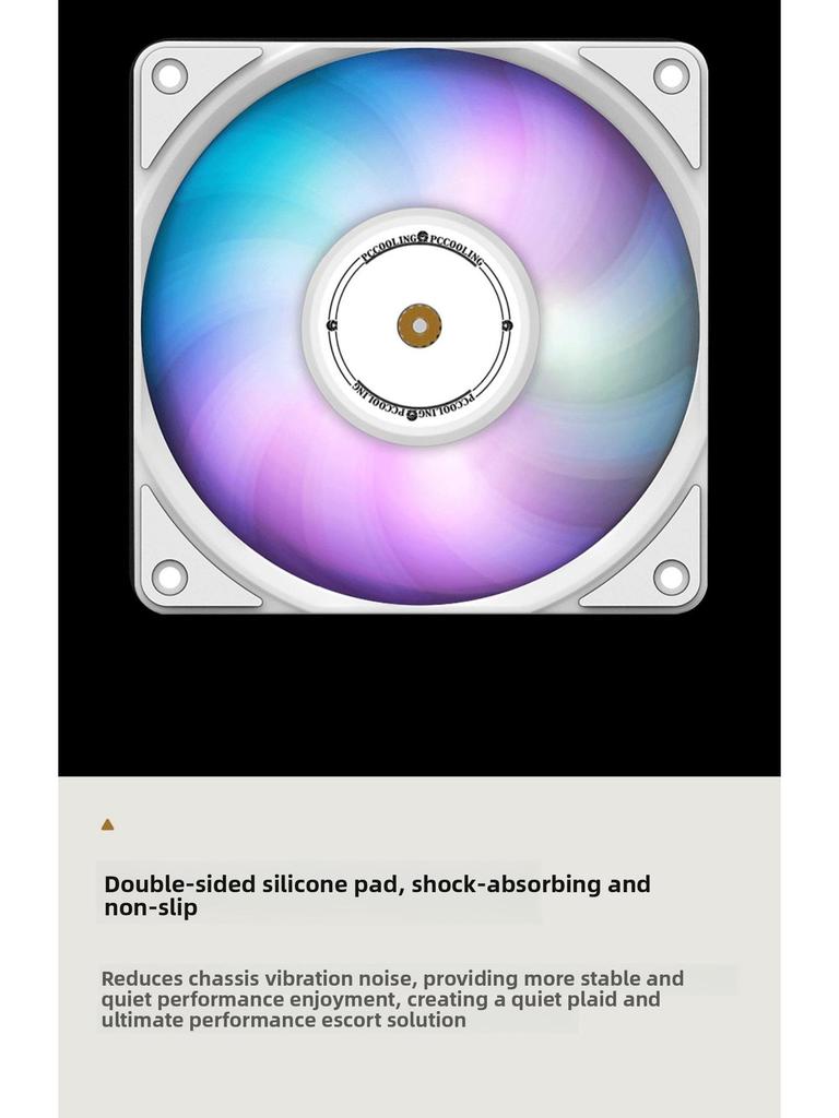 Lengshuo HF12015 120mm PC Case Cooling Fan, FDB Bearing, 15mm Thick, Silent ARGB with Temperature Control