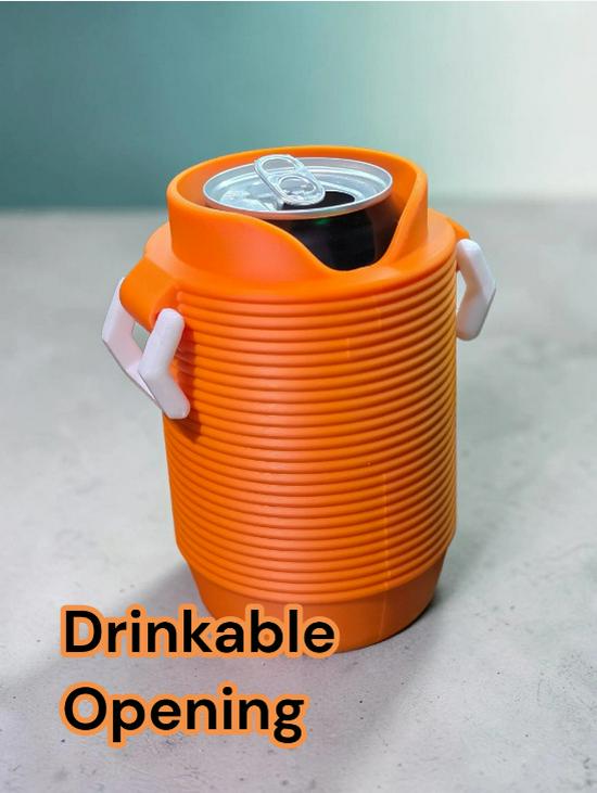 TOPRIXEL 3D-Printed Multi-Color Insulated Beverage Bucket with Faucet - Portable and Logo-Optional