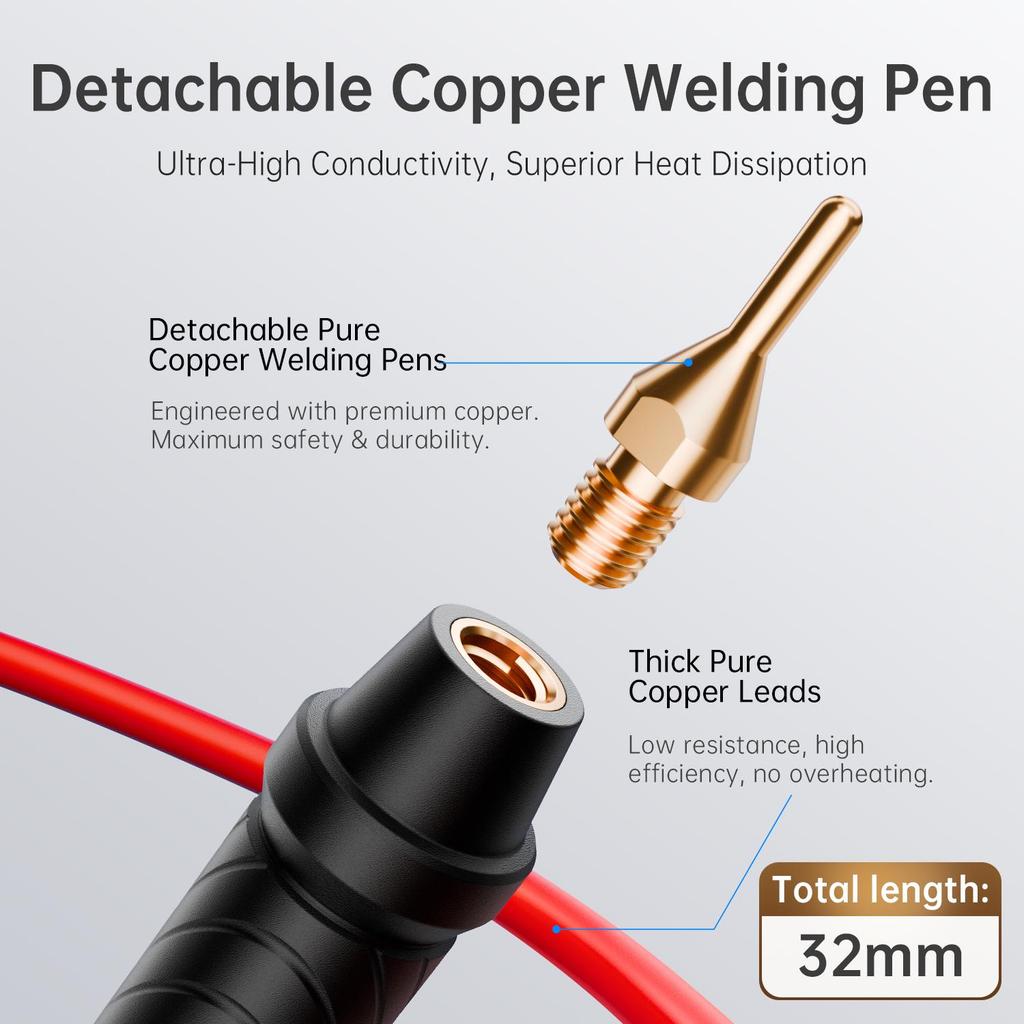 FNIRSI SWM-20 Portable Spot Welder Double Pulse Battery Welding Machine 18650 Battery DIY Pack Welding Tool 0.4mm Nickel Chip