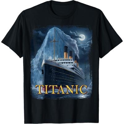 Tricou Grafic BPKKLLSU Nava de Croazieră Titanic Lovită de Gheață 15 Aprilie 1912