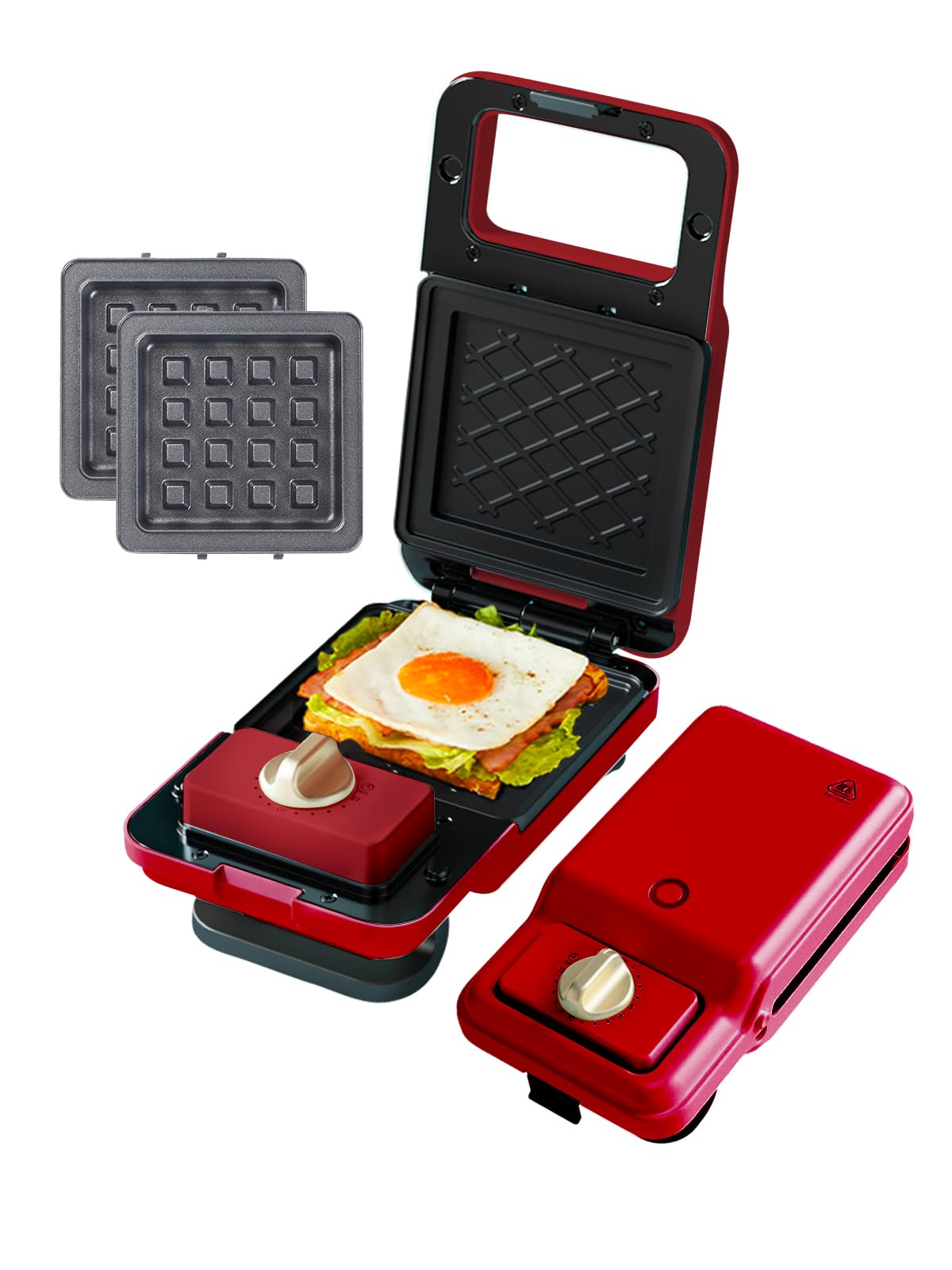 

Hot Sand Maker SOLEMOOD Waffle Maker Hot Sand Maker Electric Waffle Maker Electric Crimp Type Grills both the top and bottom sides Large Hot Sand
