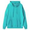 Solid Color Cotton Blends Sweatshirt Zipper Loop Knit Hooded Cardigan Jacket Loose Hoodie Team Uniform Work Advertising Hoodies Coat