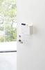 Yamazaki Tower Magnetic Mask W19 x x Mask Case for 4358 Holder, White, Approx. D6.5 H13.5cm, Box-Shaped Entryway,