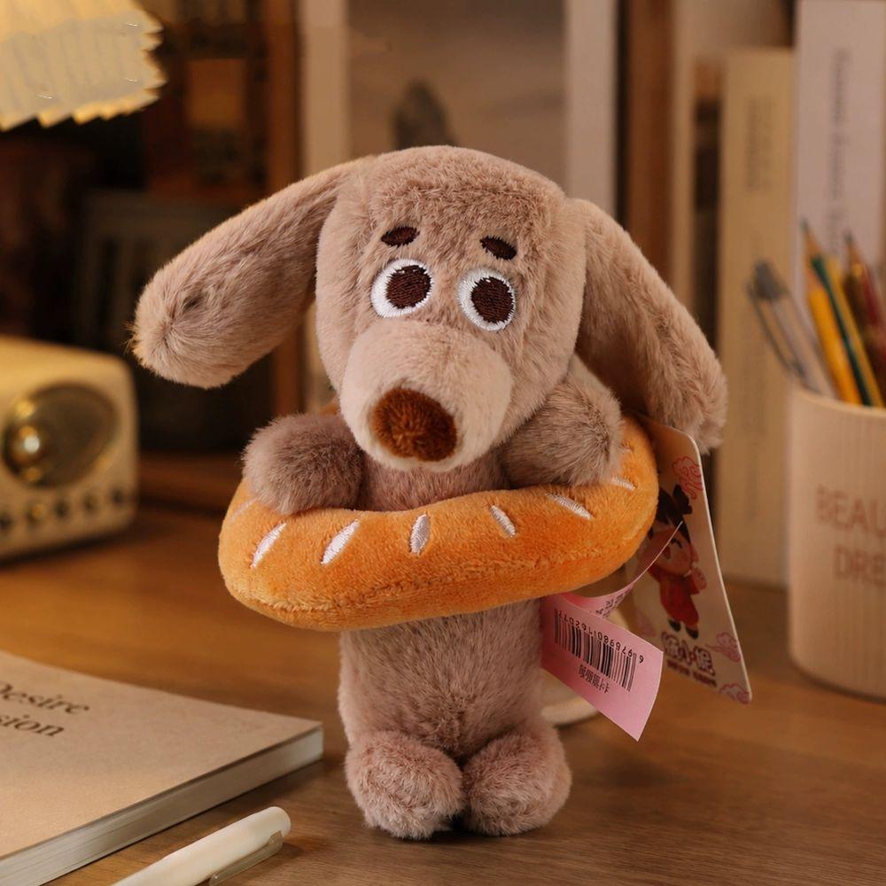 Bag Charm Dachshund Plush Pendant Pet Lovers Puppy Hanging Toy Funny Sausage Dog Keychain  Kids Toy