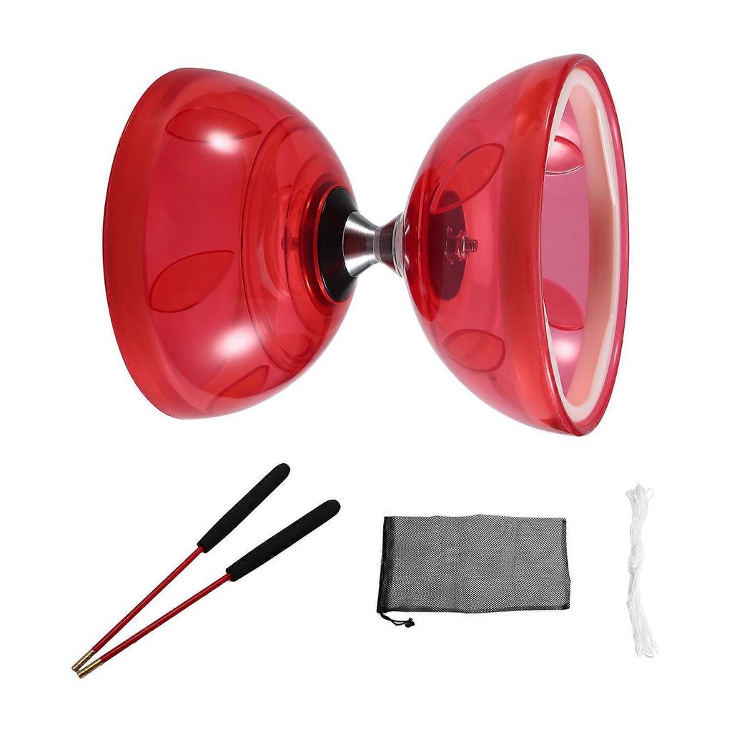 Three-Bearing Double-Head Diabolo Fitness Toy Outdoor Play Diabolo Yo-Yo Play for Diabolo Elderly Children'S Toys