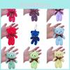 Super Soft Short Plush Teddy Bear Keyring Doll Toy