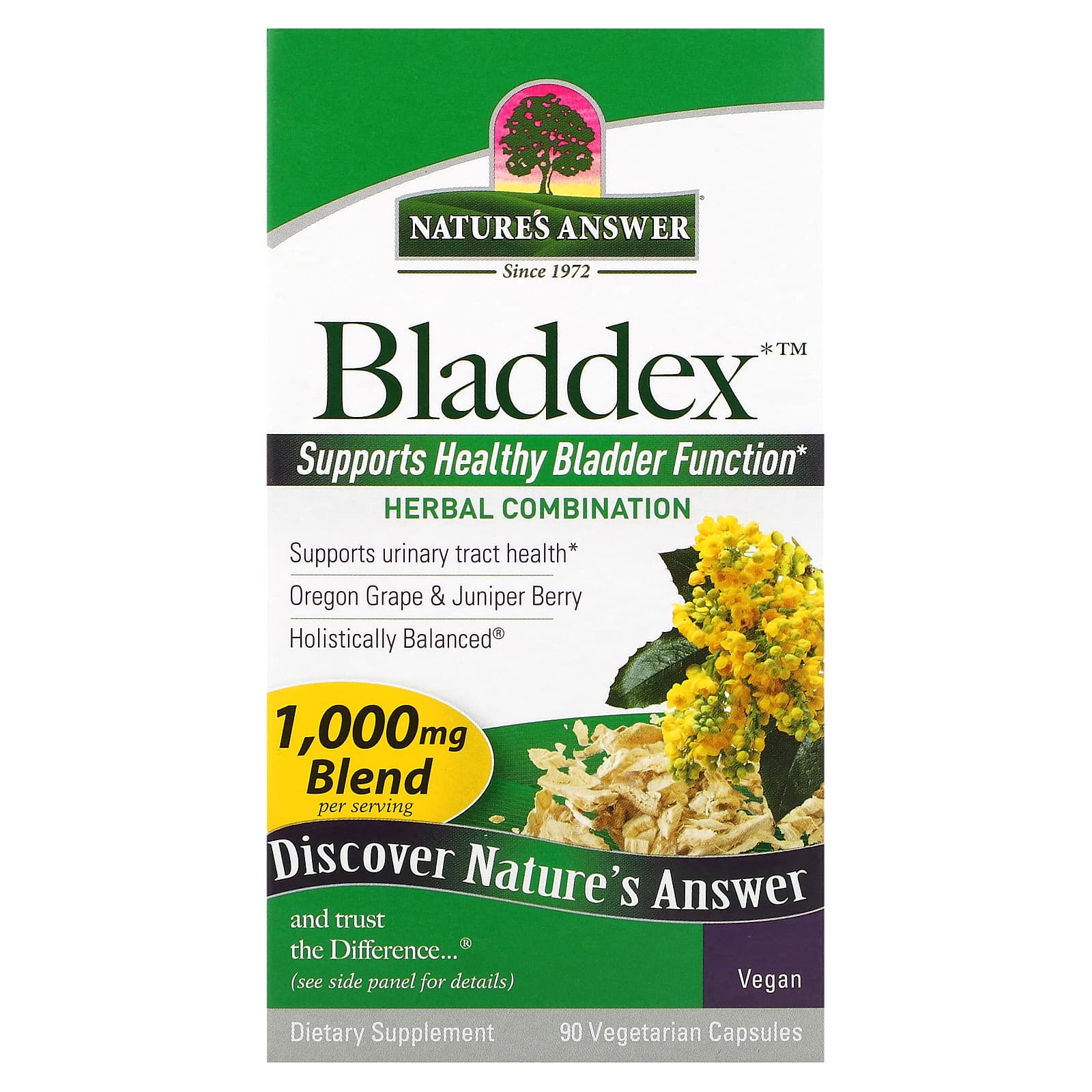 

Nature S Answer, Bladdex, 1,000Mg, 90 Veggie Caps (500Mg per Capsule)