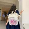 Original Explosion Daily Versatile Transparent Pain Bag Casual Backpack Portable Campus Large Class School Bag Mommy Backpack