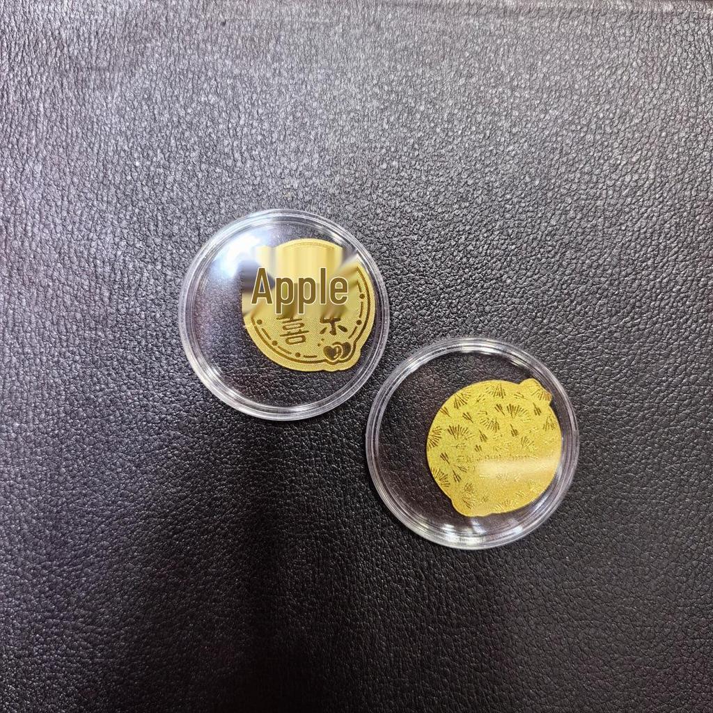 Gold Mobile Phone Sticker 999 Pure Gold - Prosperity & Wealth Charm Gift