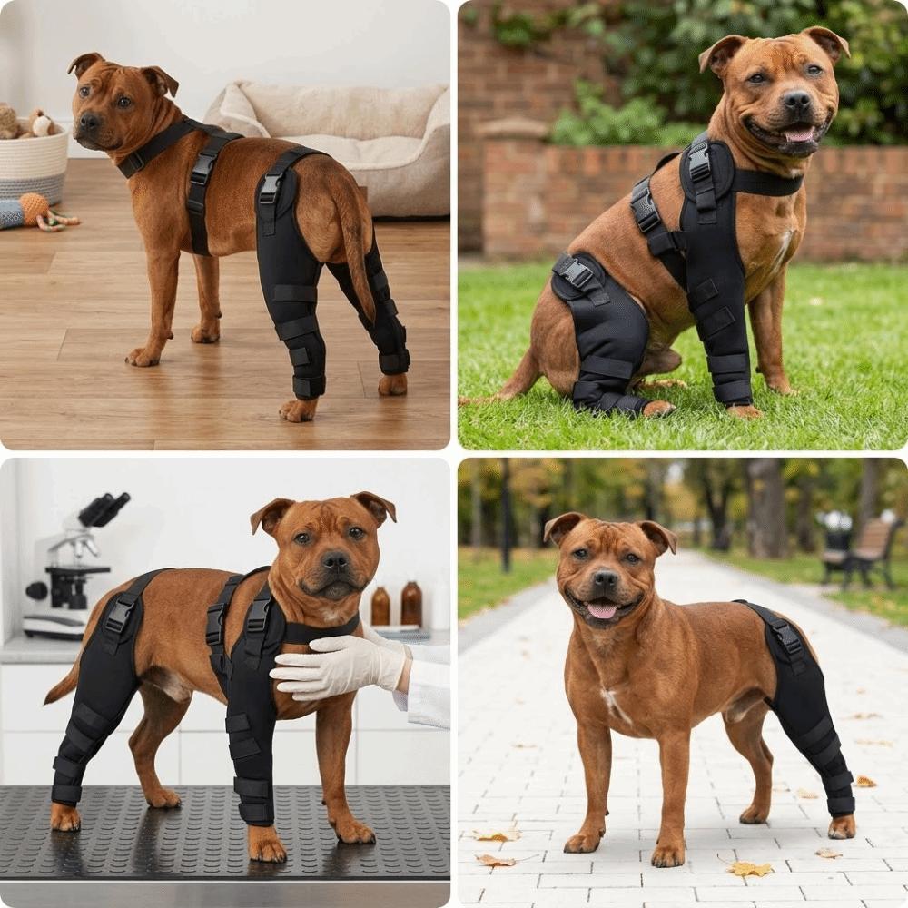 Wear Resistant Dog Leg Protector Breathable Dog Knee Brace Dog Joint Support Outdoor Activity XS
