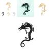 Stylish Alloy Dragon Earrings Simplistic Animal Design Ideal For Everyday Wear