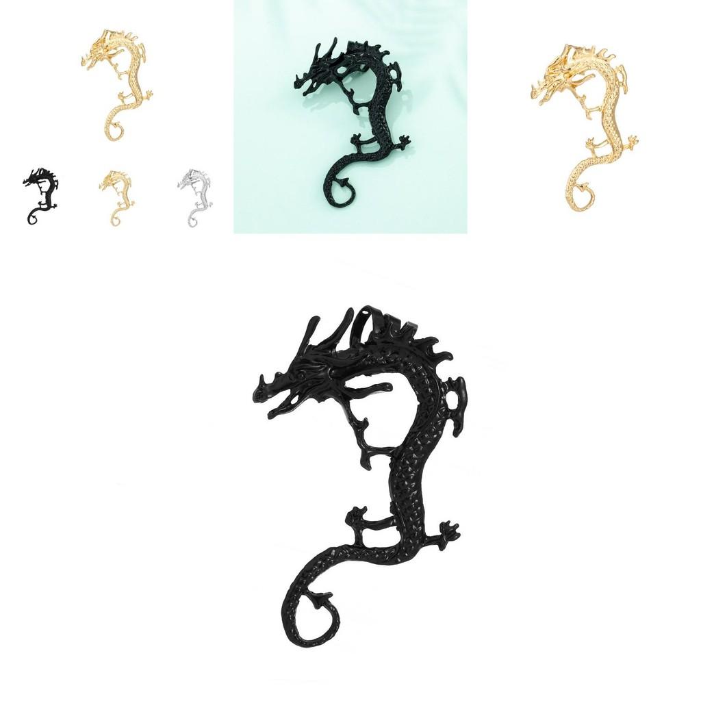 Stylish Alloy Dragon Earrings Simplistic Animal Design Ideal For Everyday Wear