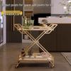 Modern 2-Tier Mobile Serving Cart