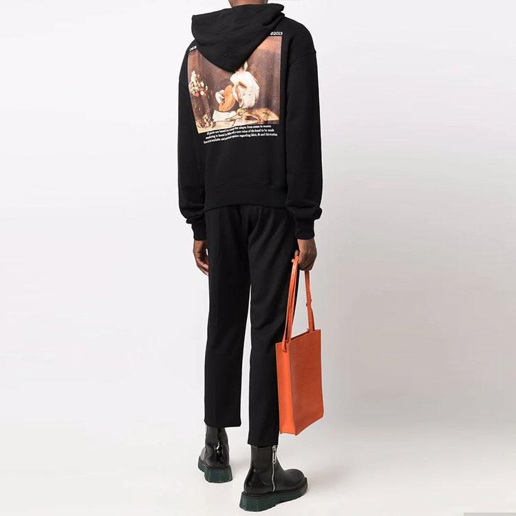 OFF WHITE Caravaggio The Lute Player Hoodie OMBB037F21FLE0091084