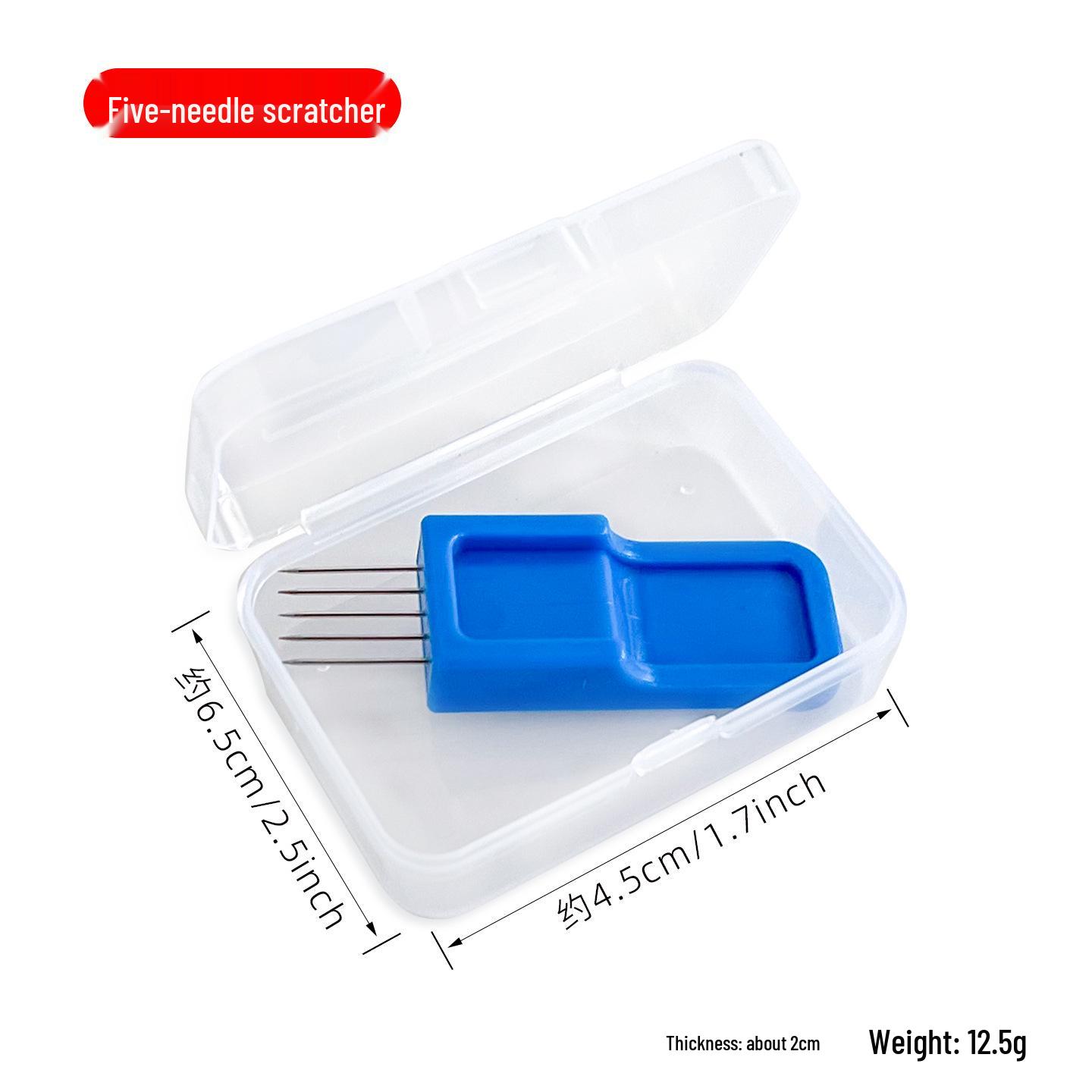 

Pottery Clay Roughing Tools: Textured Brush & 5-Needle Scratcher Set for Sculpting