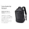Rename Nylon Simple Black Double-Zip Backpack, Men's, Design,