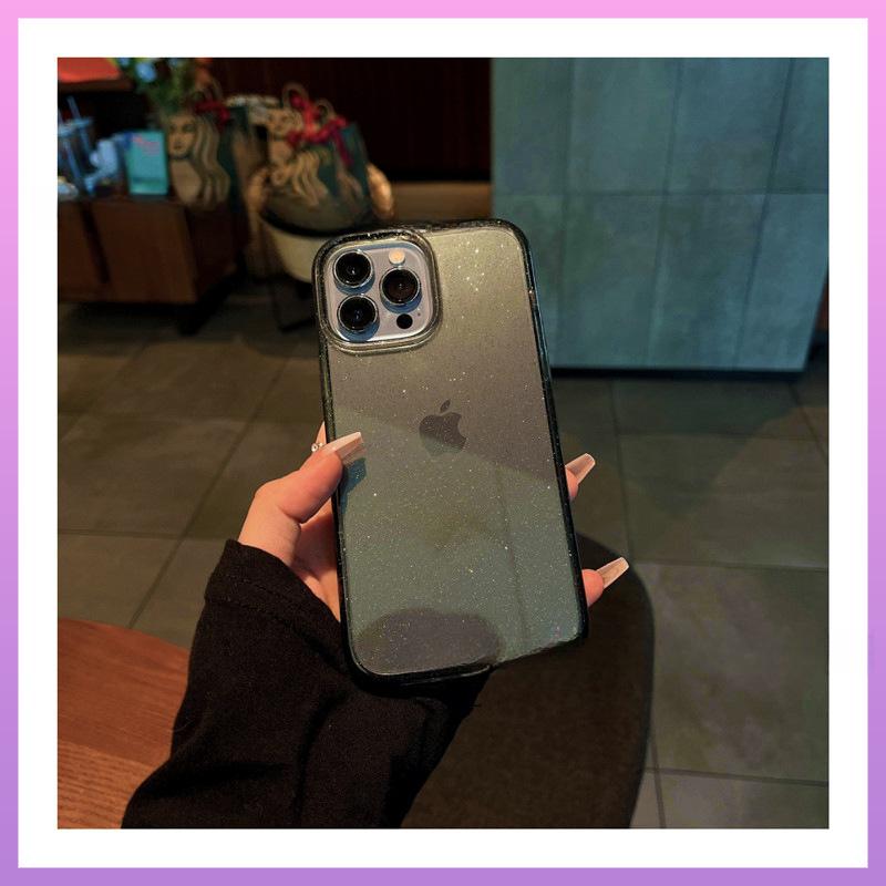 Suitable for Apple 13 Phone Case, Transparent Glitter, Iphone14promax Full Package 12mini Anti-drop 11 Phone Case