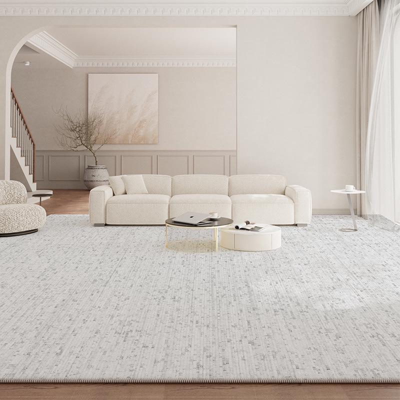 Wabi-Sabi Luxury Waterproof Living Room Carpet - Solid Color, Loop Velvet, Wash-Free and Wipeable, Ideal for Coffee Table & Bedroom